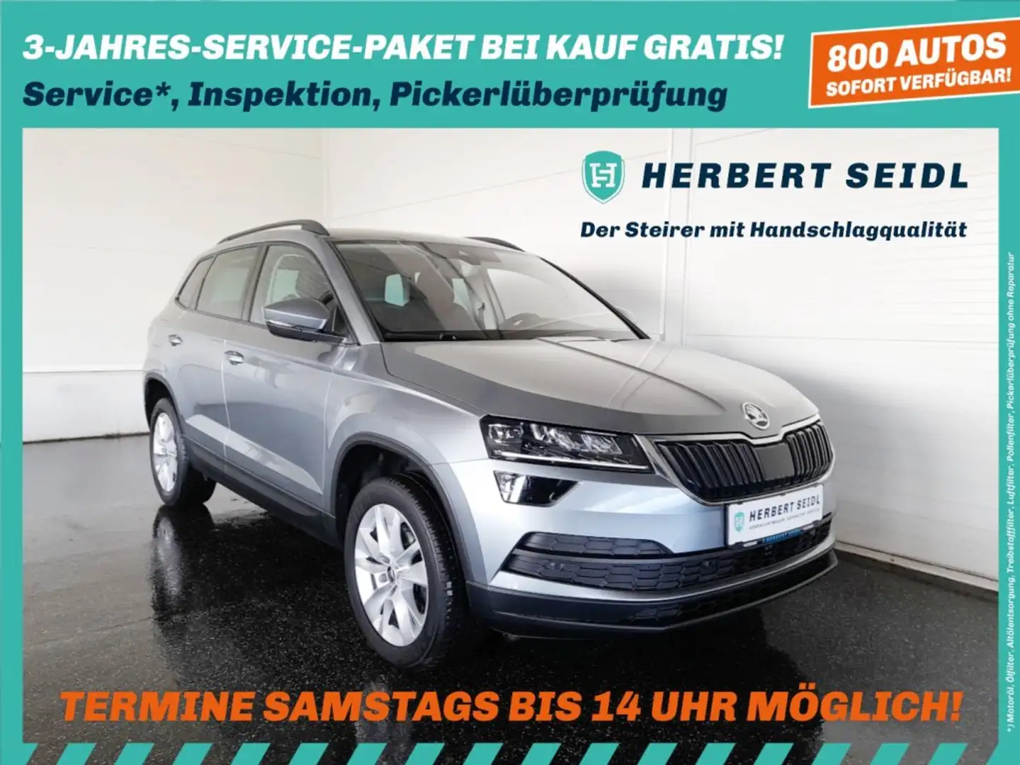 Skoda Karoq STYLE 1,6 TDI DSG *STANDHZG / VOLL-LED / NAVI / 17 ZOLL / ACC / CANTON* Grau - 1