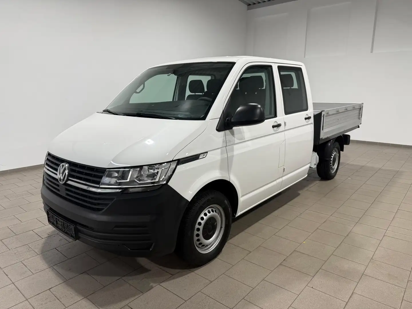 Volkswagen T6.1 Transporter T6.1 Pritsche-Doka (6-Si.),4Motion,Klima,DSG,AHK Weiß - 1