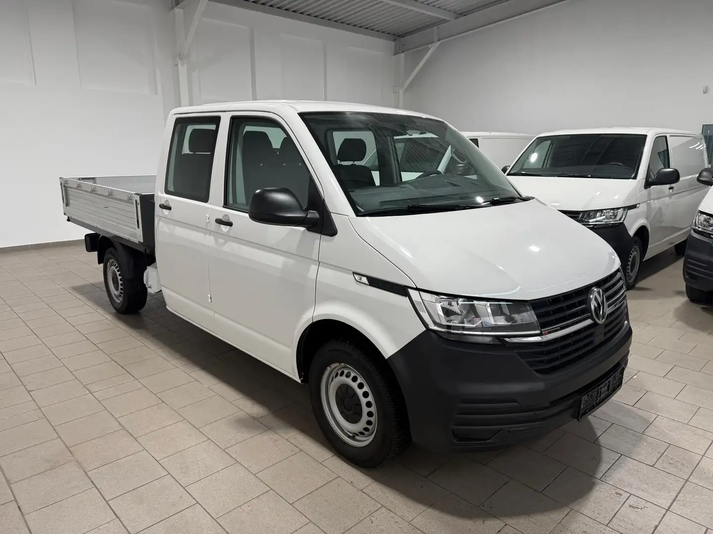 Volkswagen T6.1 Transporter T6.1 Pritsche-Doka (6-Si.),4Motion,Klima,DSG,AHK Weiß - 2