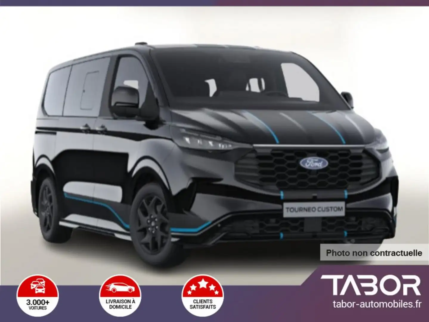 Ford Tourneo Custom 2.0 TDCi 170 Aut Sport L1 Zwart - 1