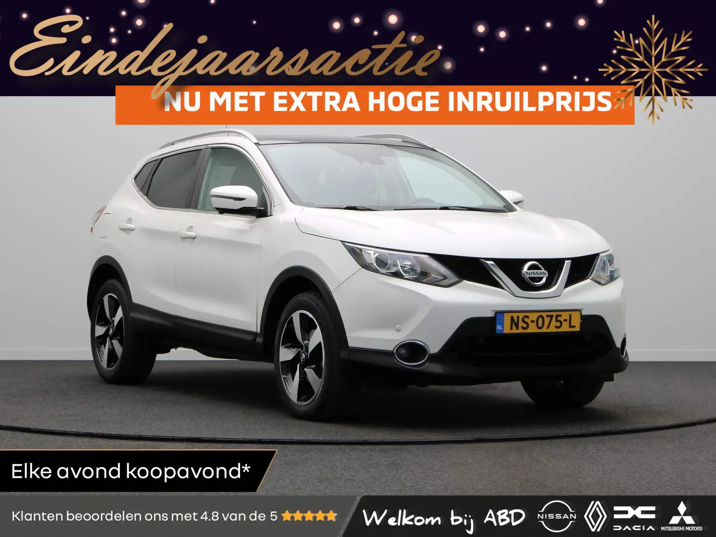Nissan Qashqai 116pk N-Connecta | 360 graden camera | panorama da Blanc - 1