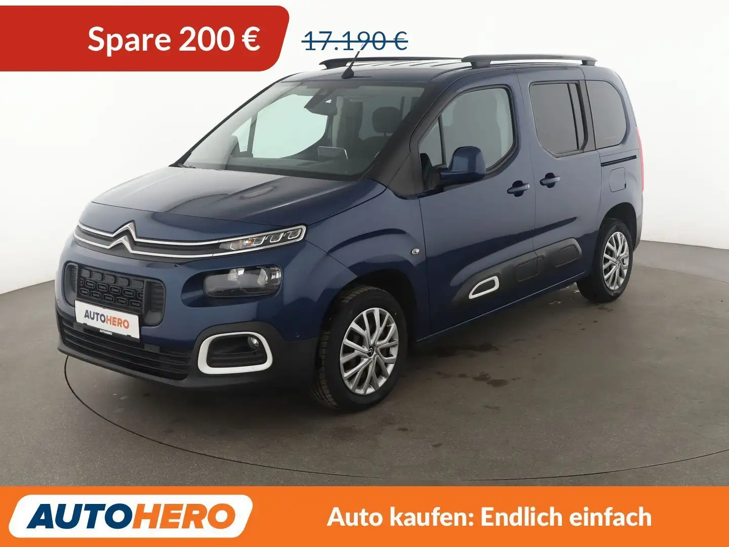 Citroen Berlingo 1.5 Blue-HDi Feel M*NAVI*SPUR*CAM*PDC*KLIMA* Albastru - 1