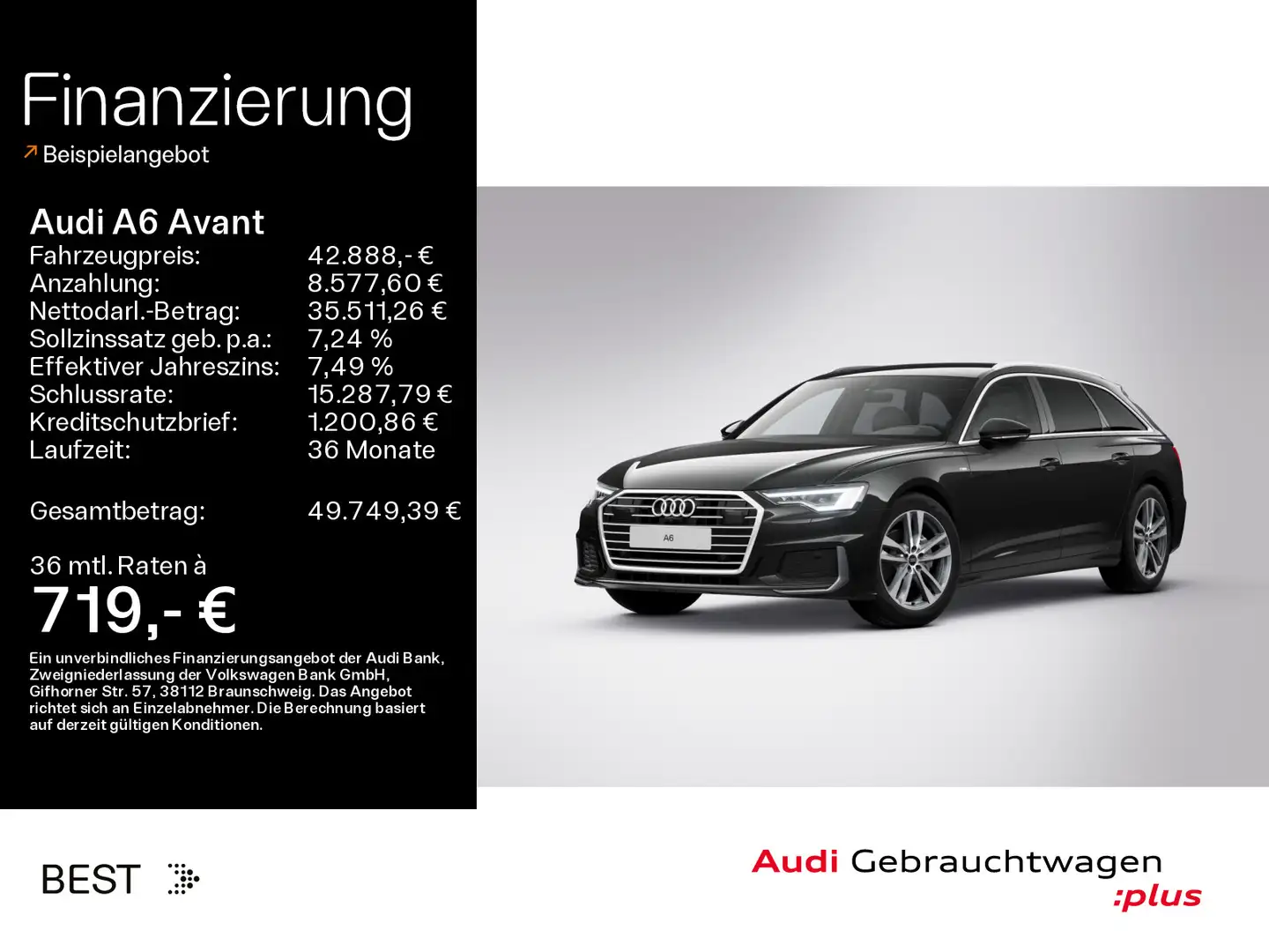 Audi A6 sport 40 TDI Assist Plus*S line Exter. Schwarz - 1