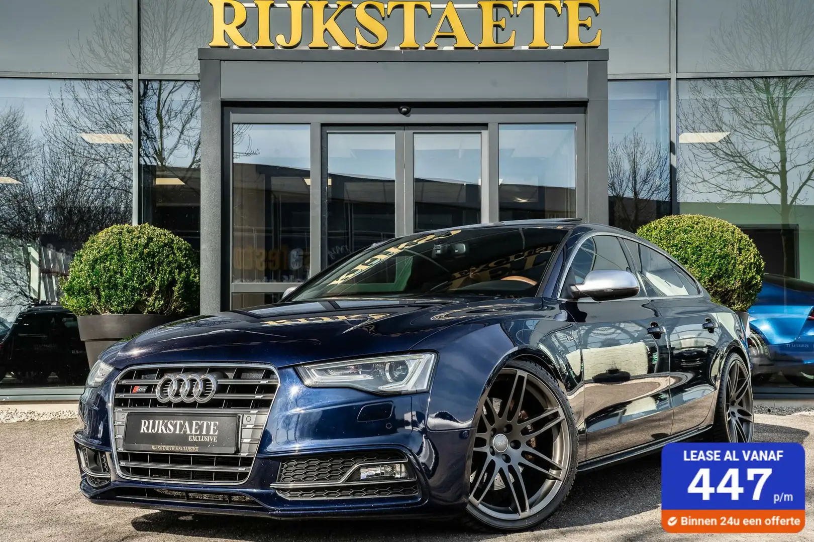Audi S5 3.0 TFSI Quattro|PANO|333 PK|CAMERA|MEMORY|20''|AC Modrá - 1