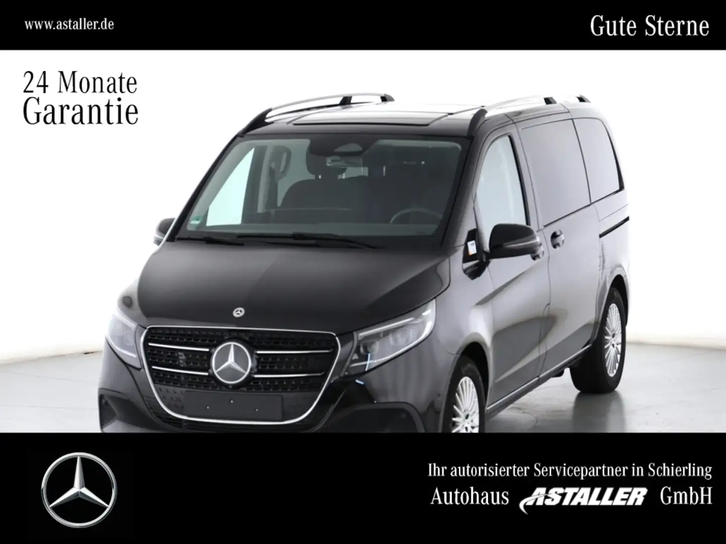 Mercedes-Benz V 250 d STYLE Kompakt L1 MOPF+Distro+8Si+Multibe Schwarz - 1
