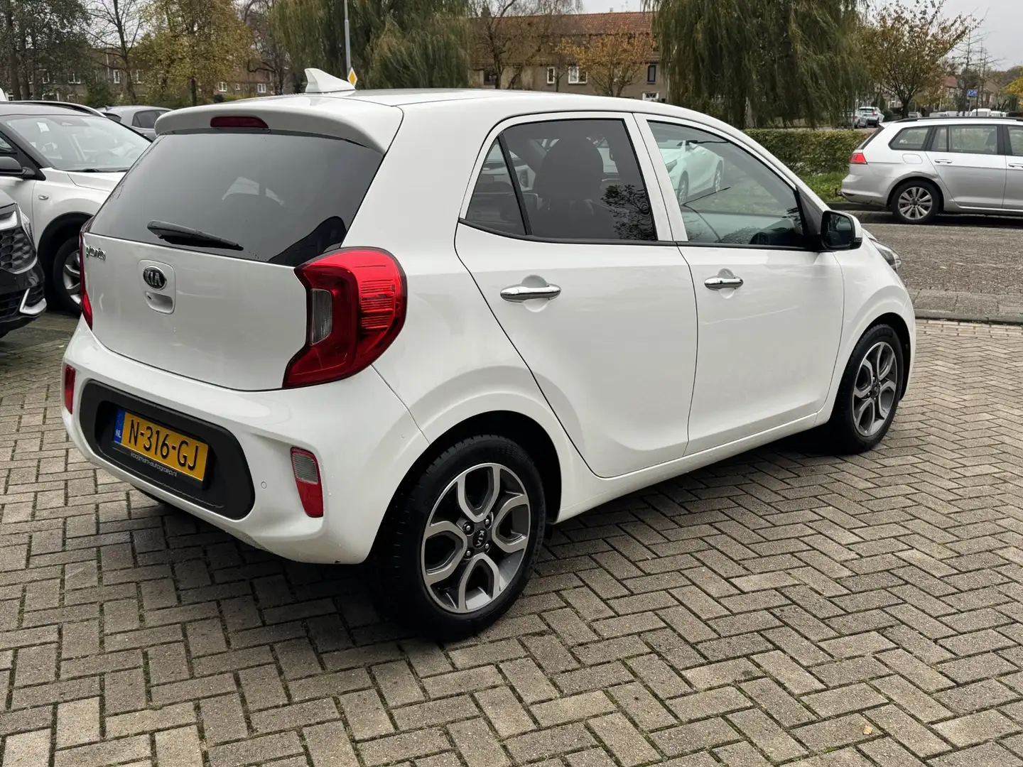 Kia Picanto 1.0 DPi DynamicPlusLine Navigatie/Lmv/Cruise contr Blanc - 2