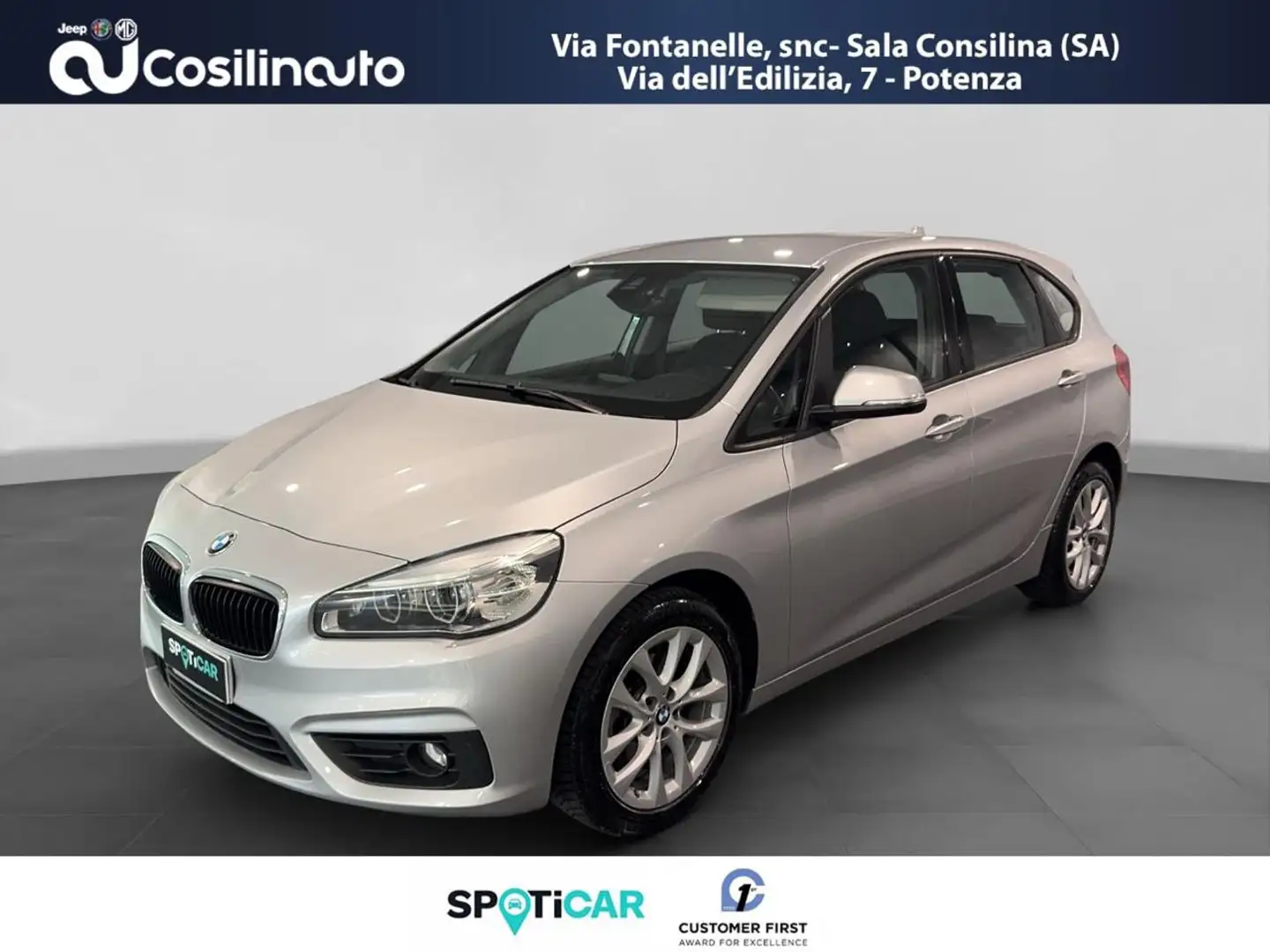 BMW 216 d Active Tourer Advantage 116 CV Argento - 1