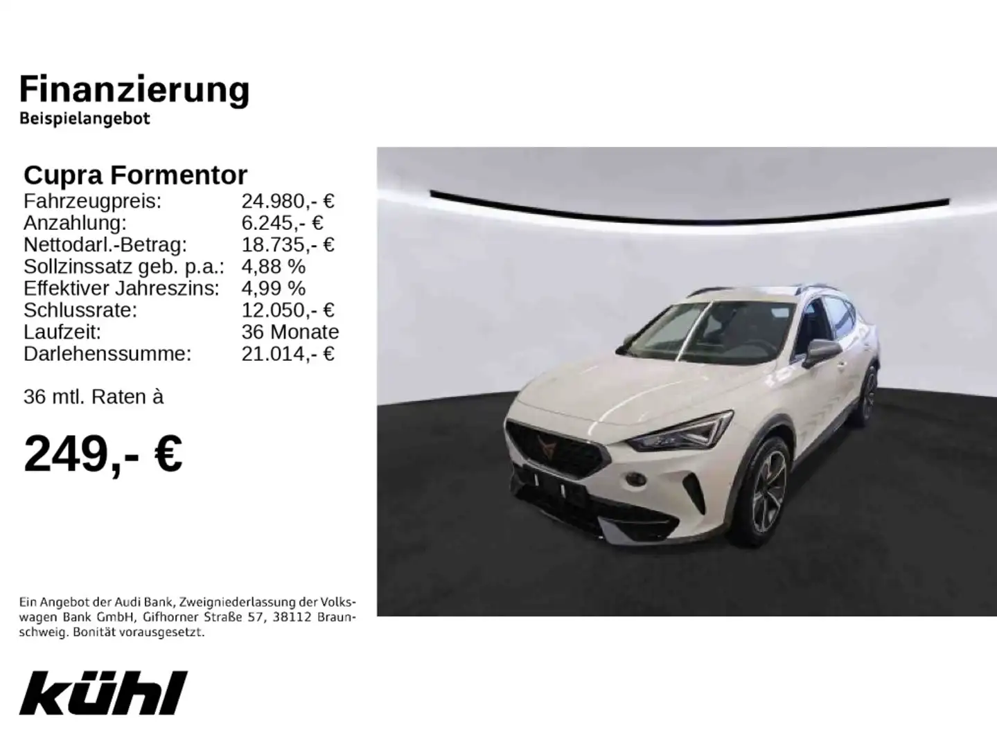 CUPRA Formentor 1.4 TSI eHybrid LED Kamera App Navi AH Weiß - 2