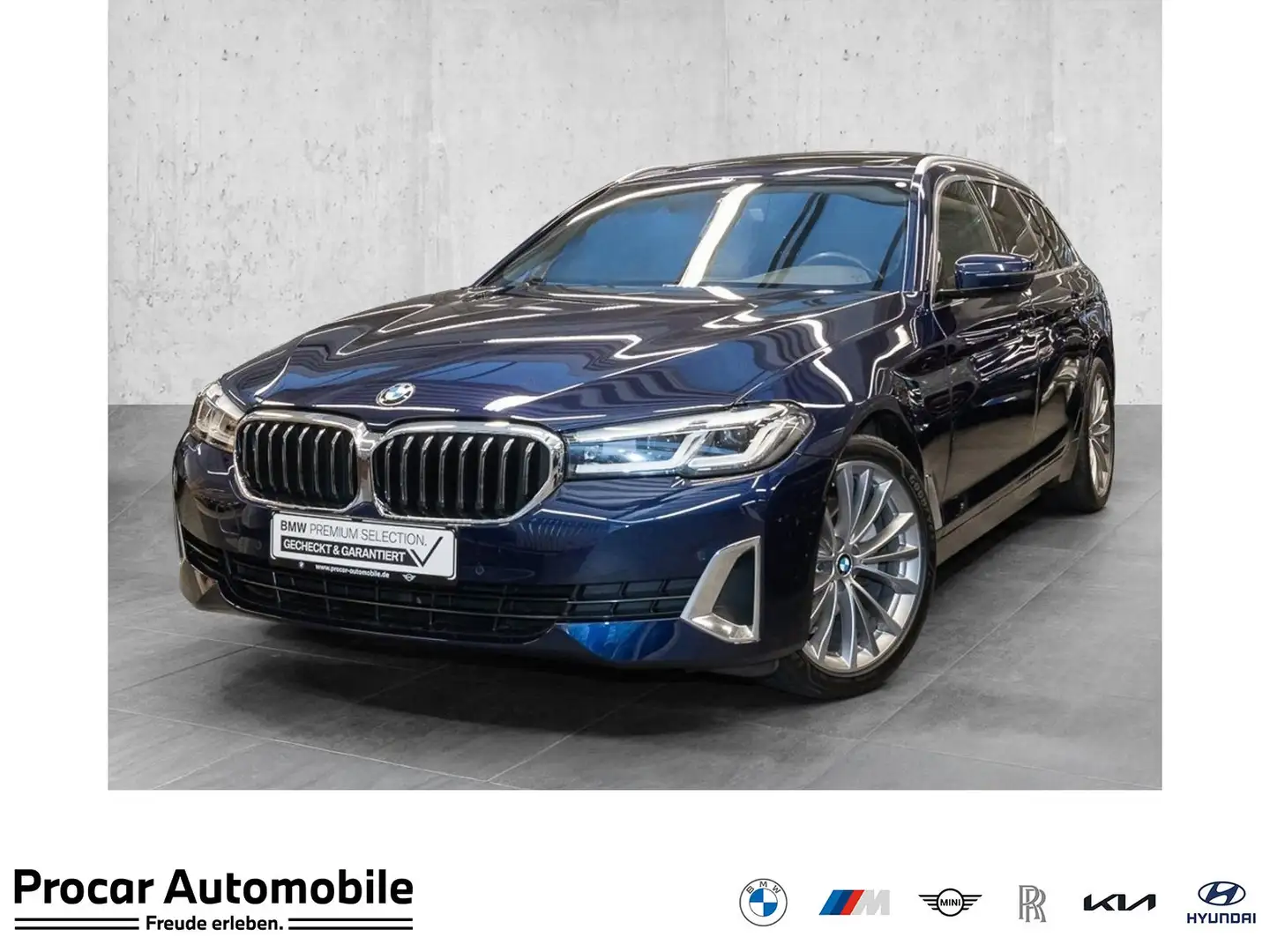 BMW 520 d A Luxury Line DAB LED WLAN Pano.Dach RFK Blau - 1
