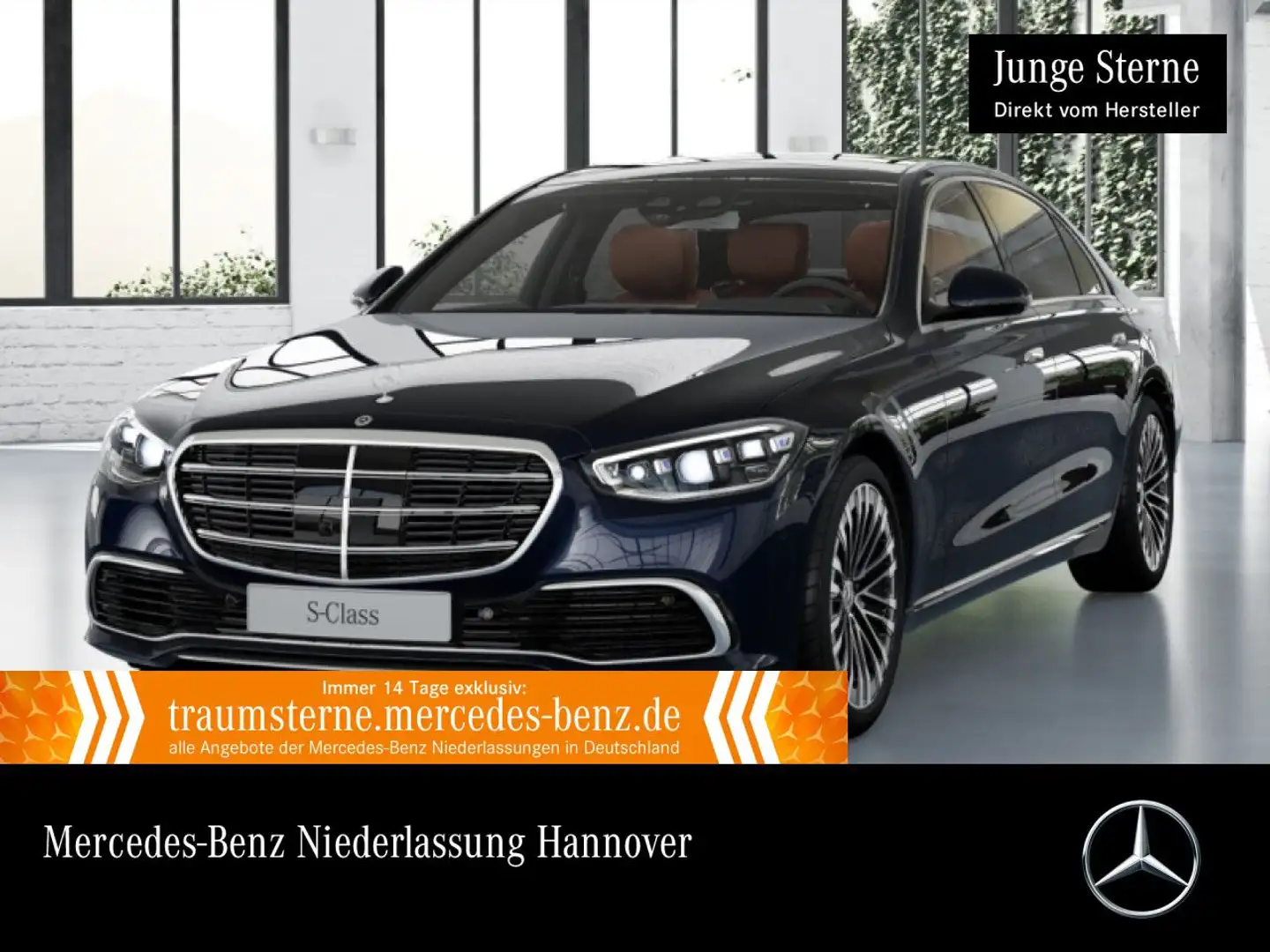 Mercedes-Benz S 600 S 580 L 4M PANO+360+DIGITAL-L+BURMESTER3D+STHZG Blau - 1