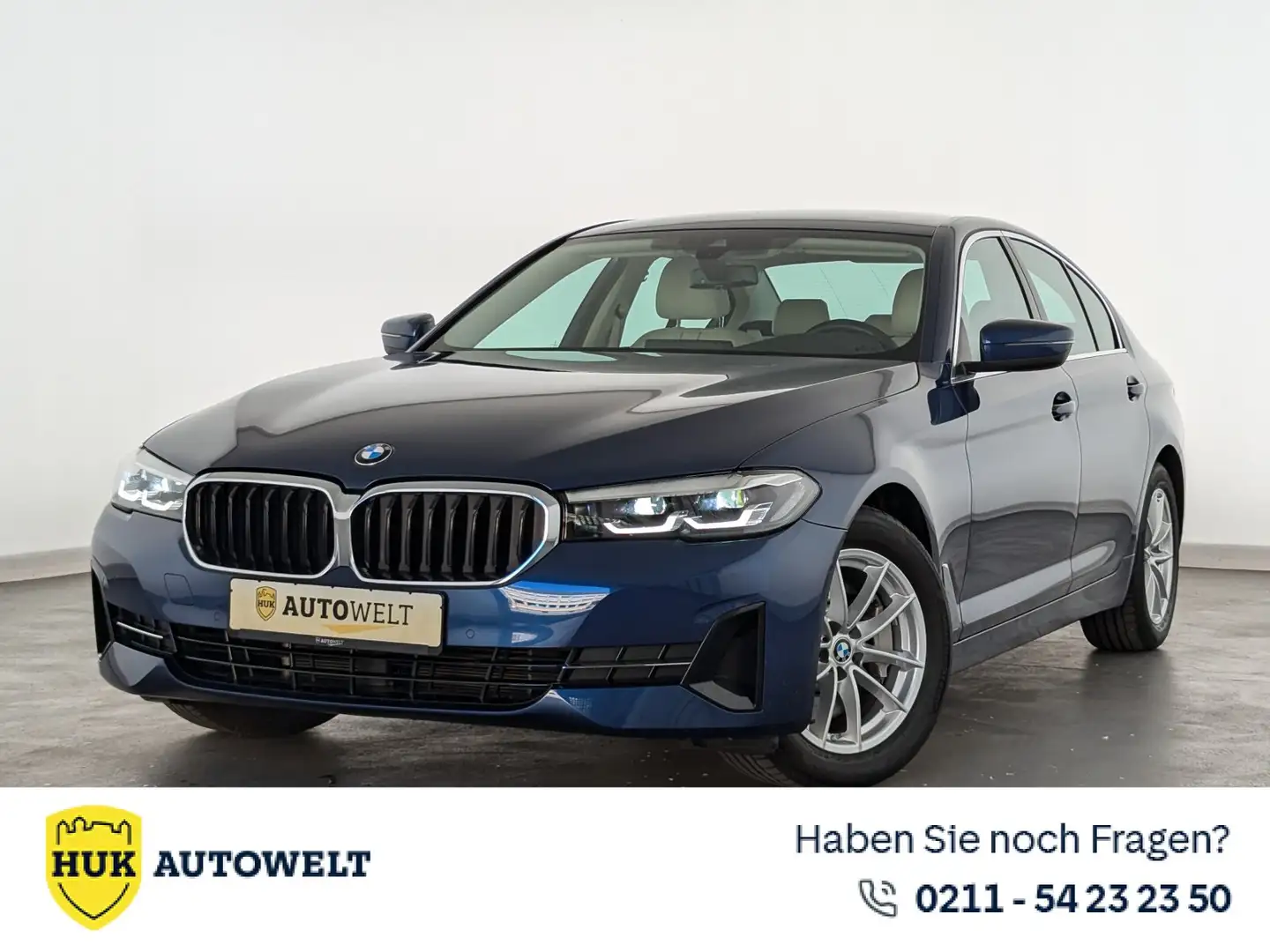 BMW 530 530i Mild Hybrid xDrive LEDER+NAVI+RFK+SHZ+TEMP+ Bleu - 1