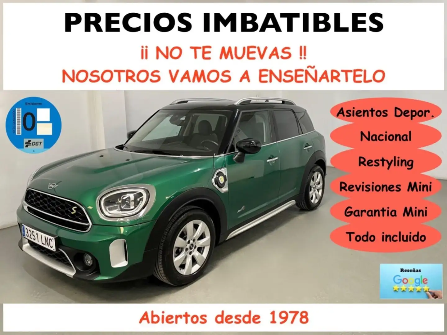 MINI Cooper Countryman SE ALL4 AUT. Verde - 1