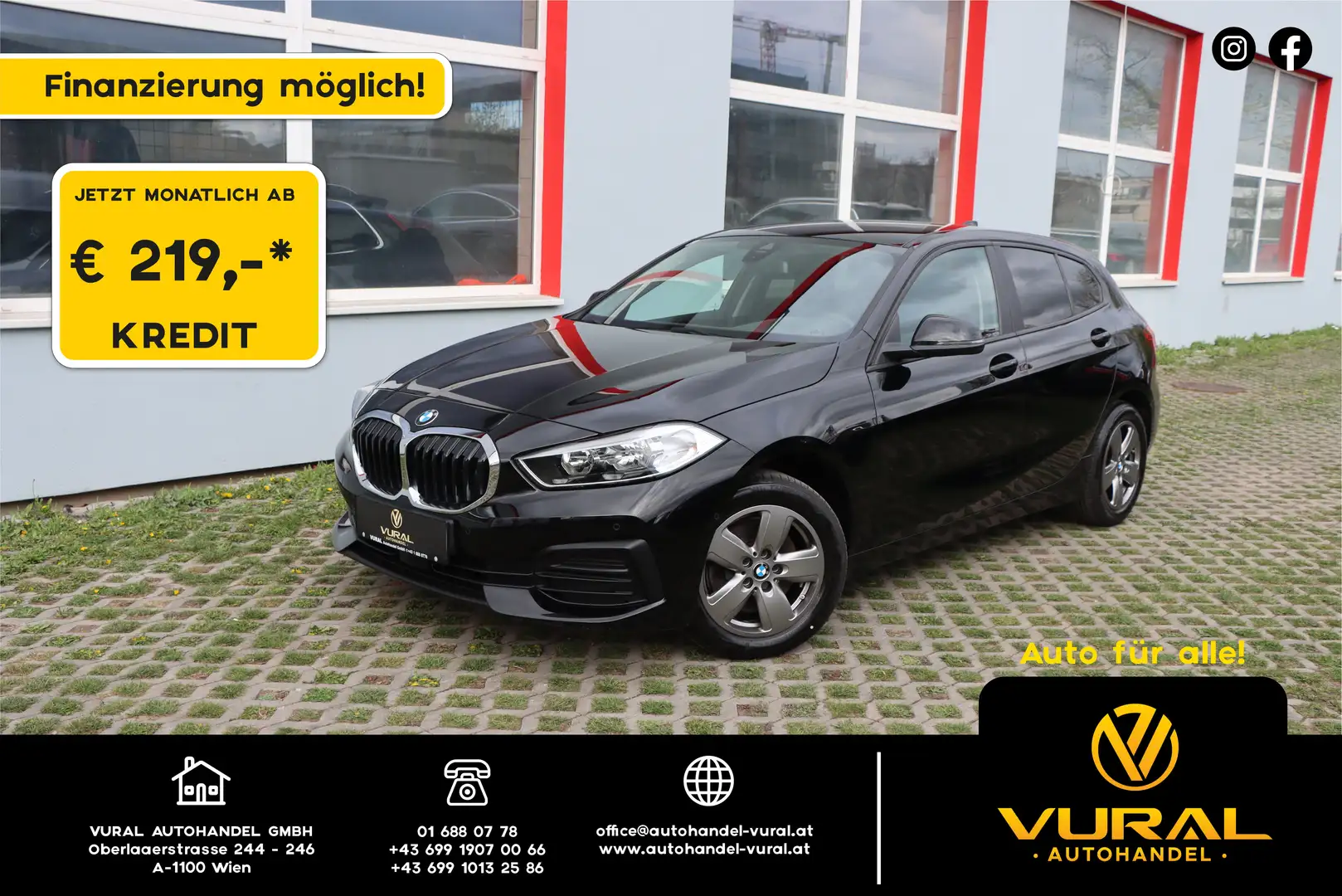 BMW 116 116d Aut. | NAVI | BMW Live Cockpit |1.Besitzer | Schwarz - 1