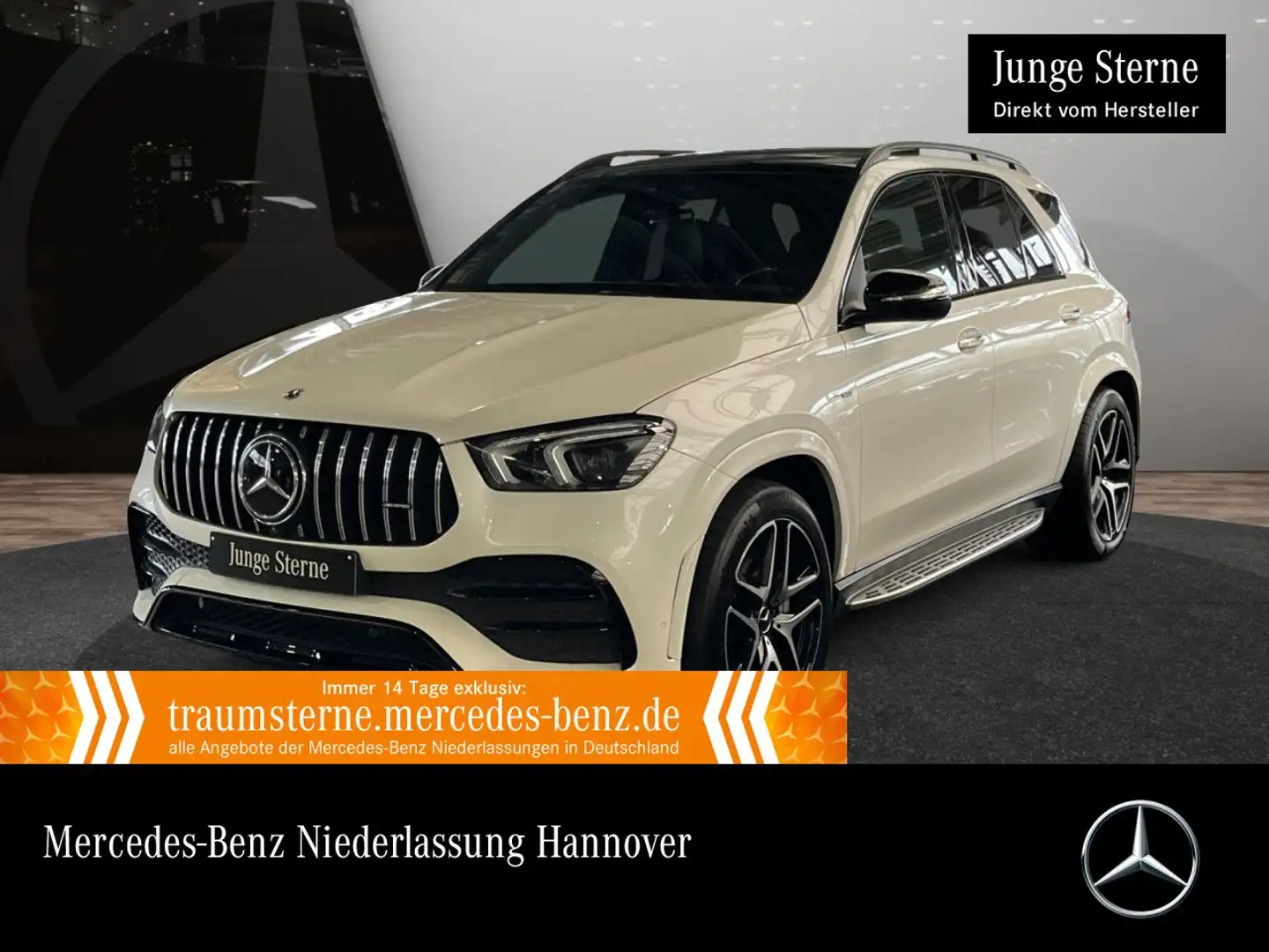 Mercedes-Benz GLE 53 AMG GLE 53 4M NIGHT+PANO+360+AHK+LED+FAHRASS+STHZG+21" Weiß - 1