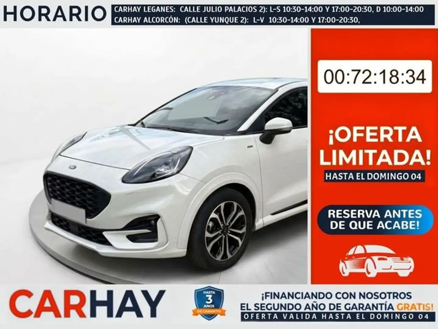 Ford Puma 1.0 EcoBoost 155cv ST-Line MHEV Blanco - 1