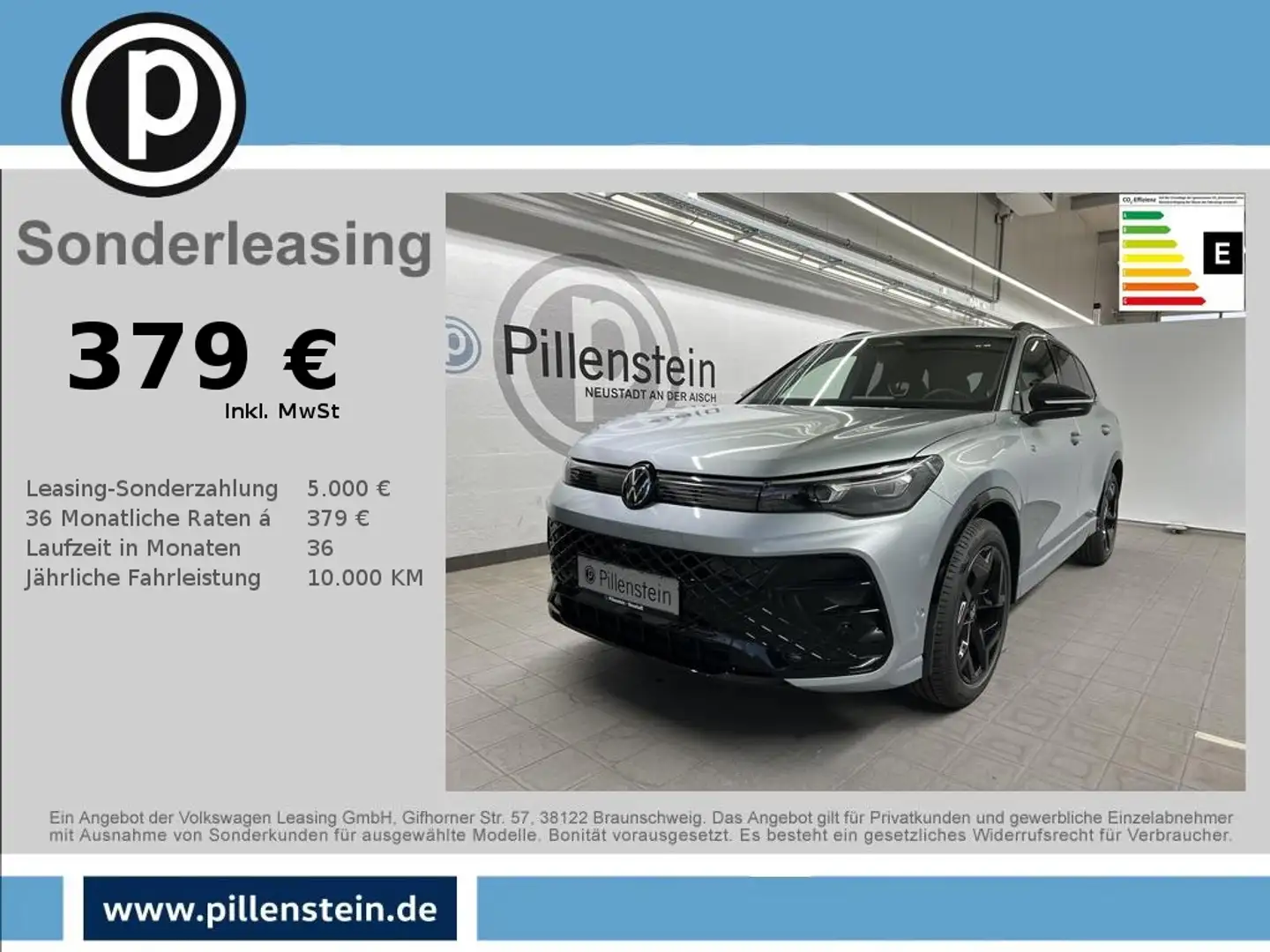 Volkswagen Tiguan TSI DSG R-LINE BLACK AHK+MATRIX+KOMFORT+KAM Silber - 1