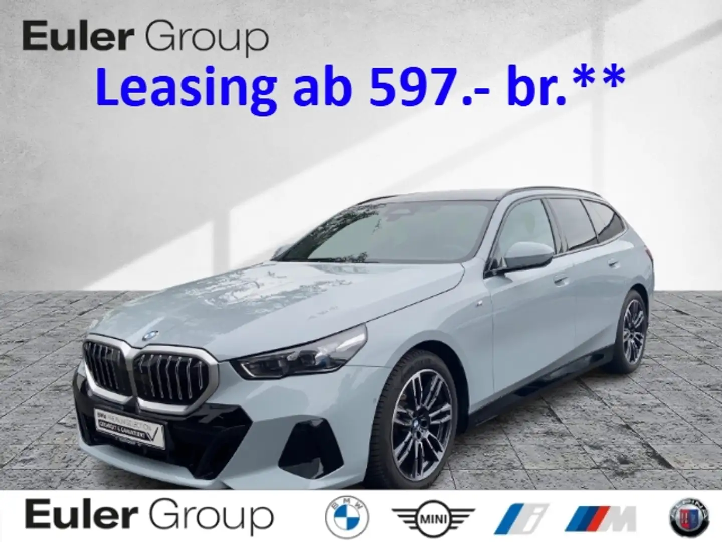 BMW 520 d xDrive M-Sport Pano AHK 19'' HUD St-Hzg adLED Hi Grau - 1