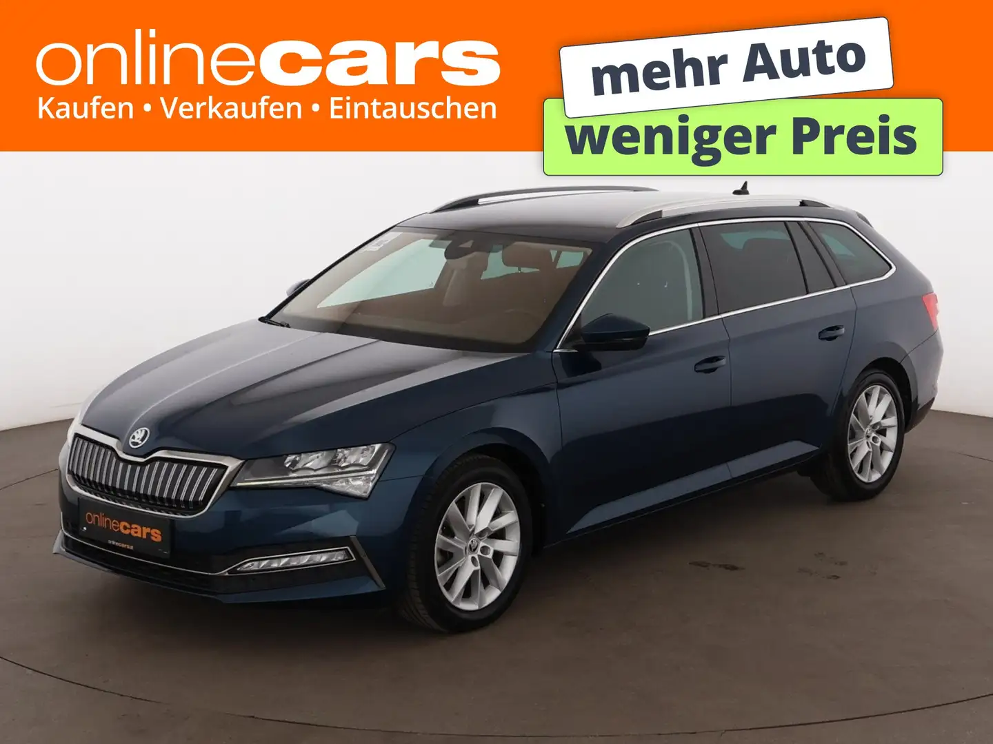 Skoda Superb Combi 1.4 TSI Style PHEV Aut LED AHK R-CAM Blau - 1