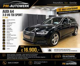 A4 3.0 V6 TDI Sport *Serviceheft*Leder*Zweitbesitz