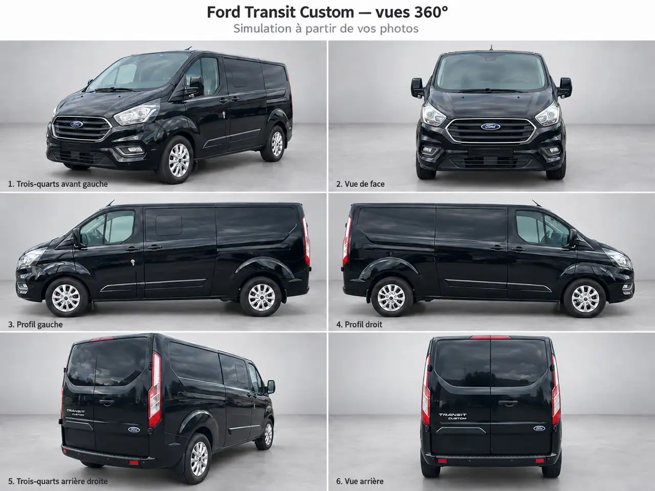 Ford Transit Custom CA 320 L1H1 2.0 ECOBLUE 130 BVA LIMITED — photo 1 of 10