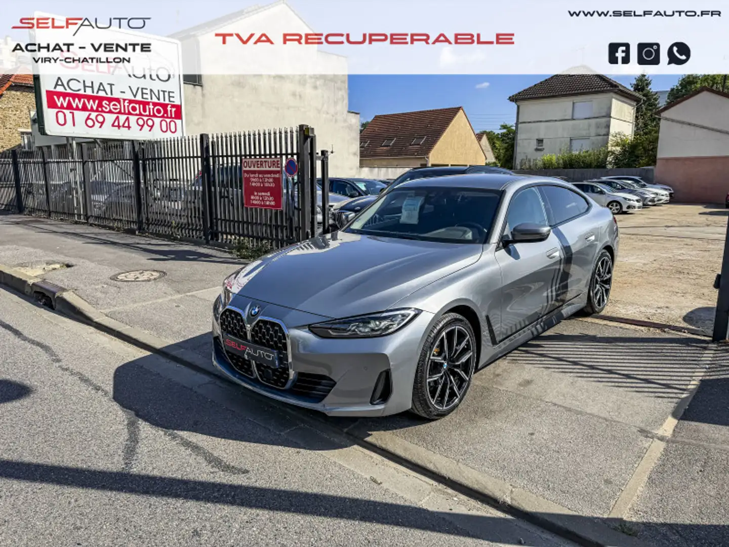 BMW 420 (G26) 420DA  190CH M SPORT Gris - 1