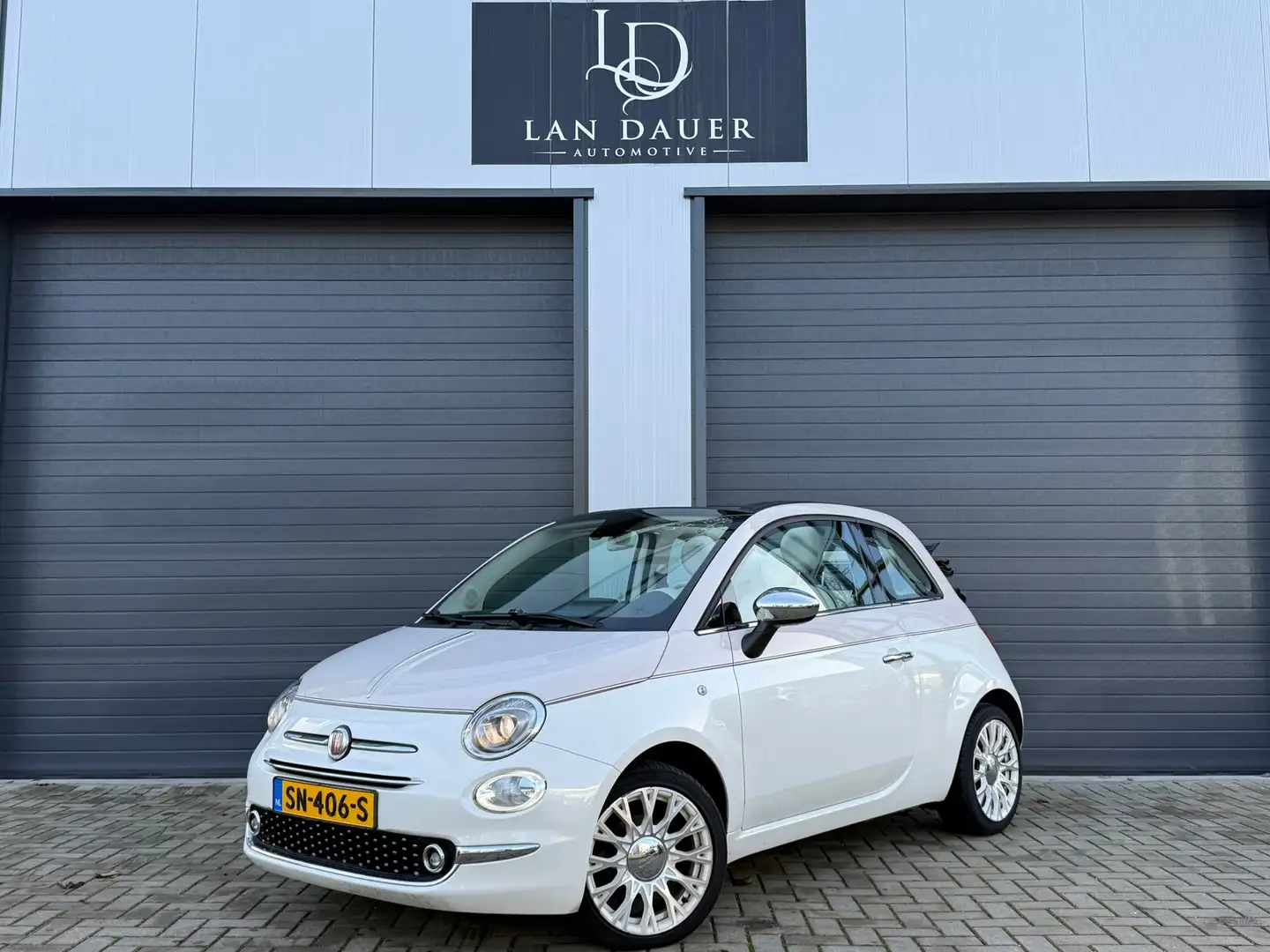 Fiat 500C 0.9 TwinAir Turbo Forever / AUTOMAAT / CABRIO Blanc - 1