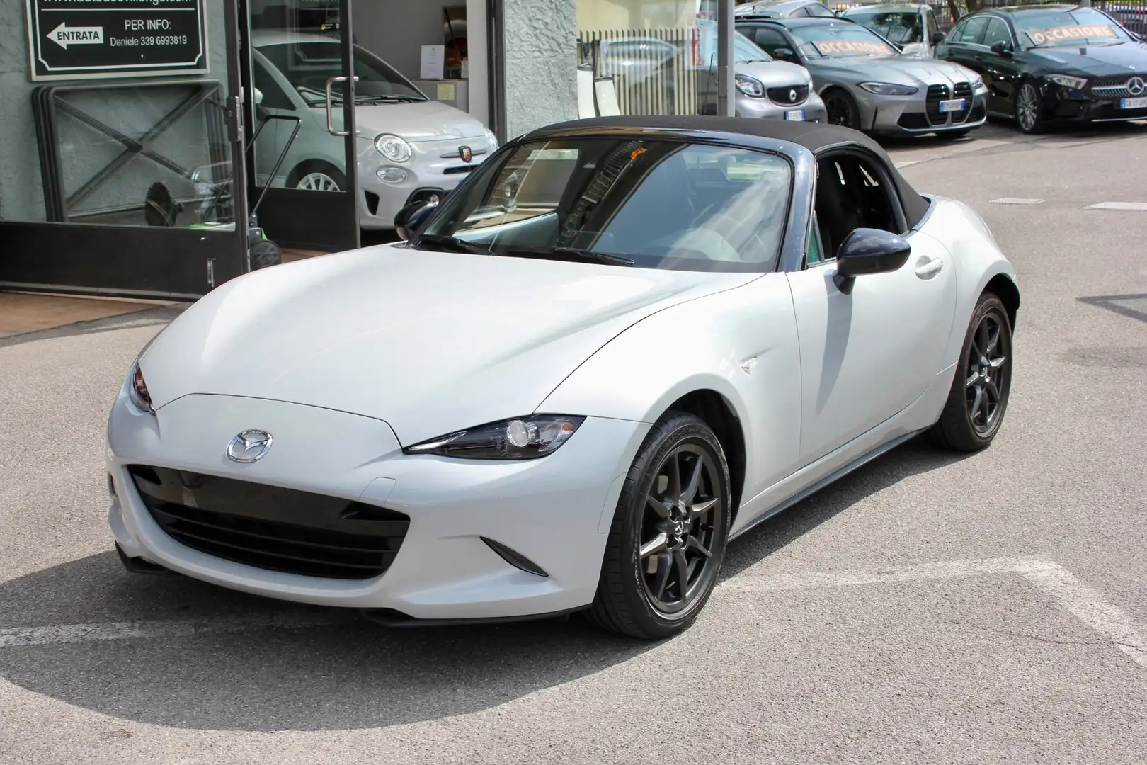 Mazda MX-5 1.5L SPORT-LINE 130CV INTERNI IN PELLE NERA Bianco - 2