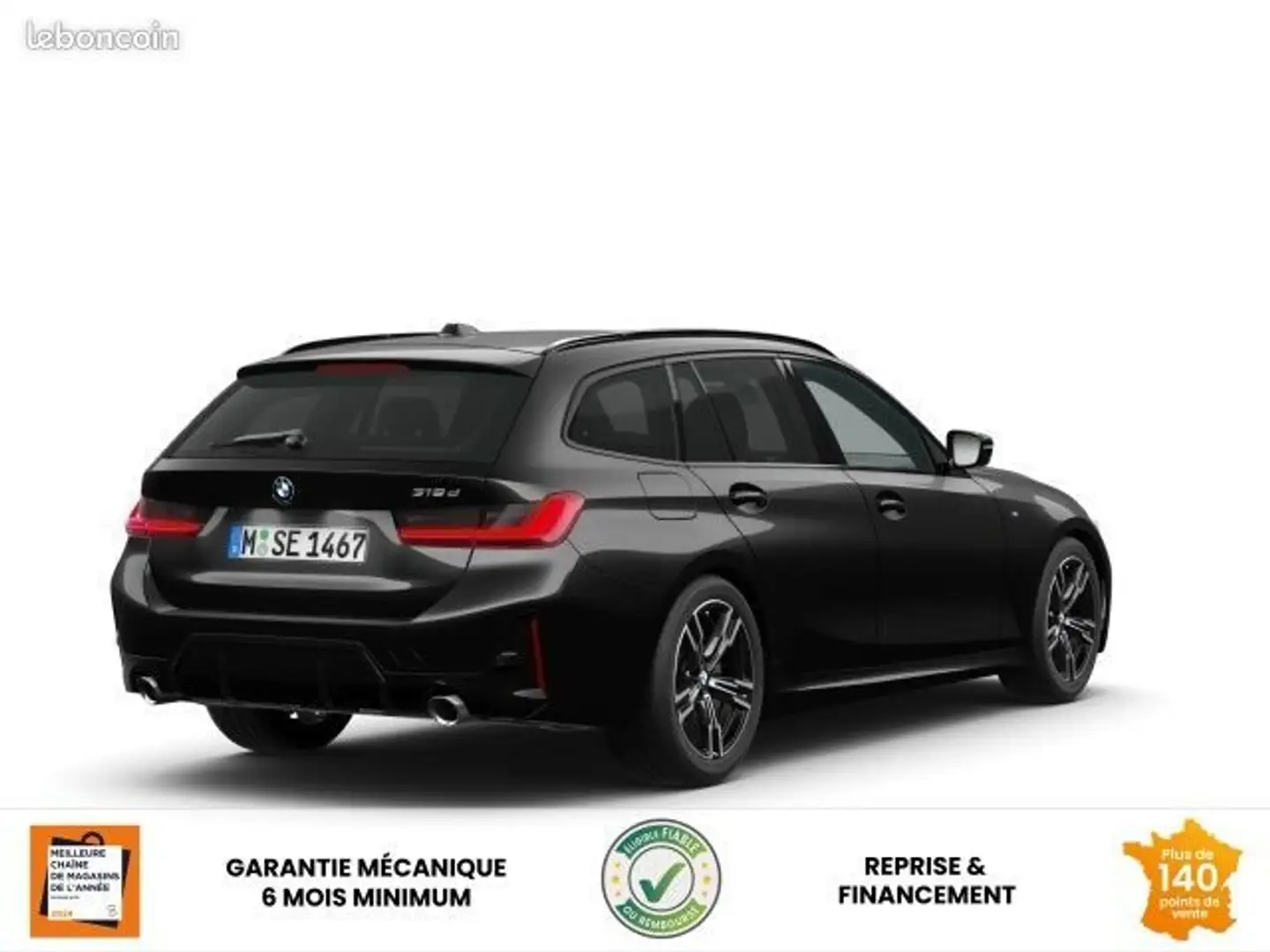 BMW 318 Touring 318d Auto M Sport avec climatisation autom Gris - 2