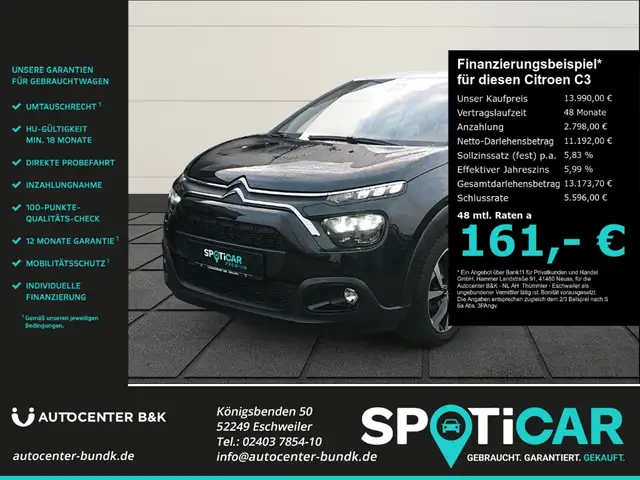 Citroen C3 Pure Tech 110 EAT6 SHINE PACK AHK Kamera PDC Navi