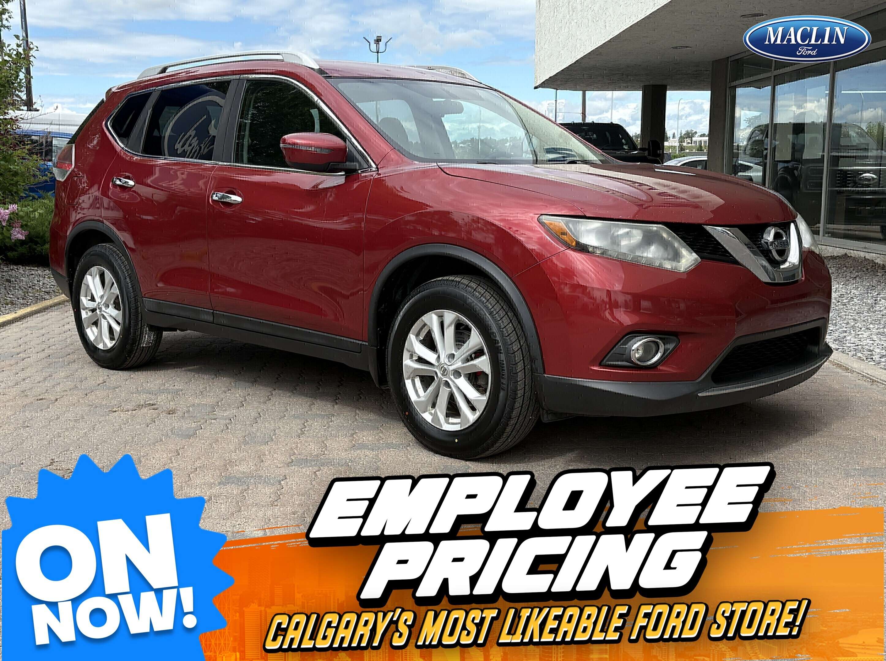 Red 2016 Nissan Rogue SUV / Crossover Front-Wheel Drive Automatic