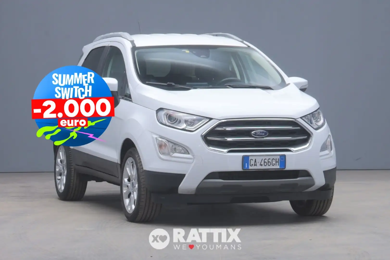 Ford EcoSport 1.0 Ecoboost 125CV Titanium Bianco - 1
