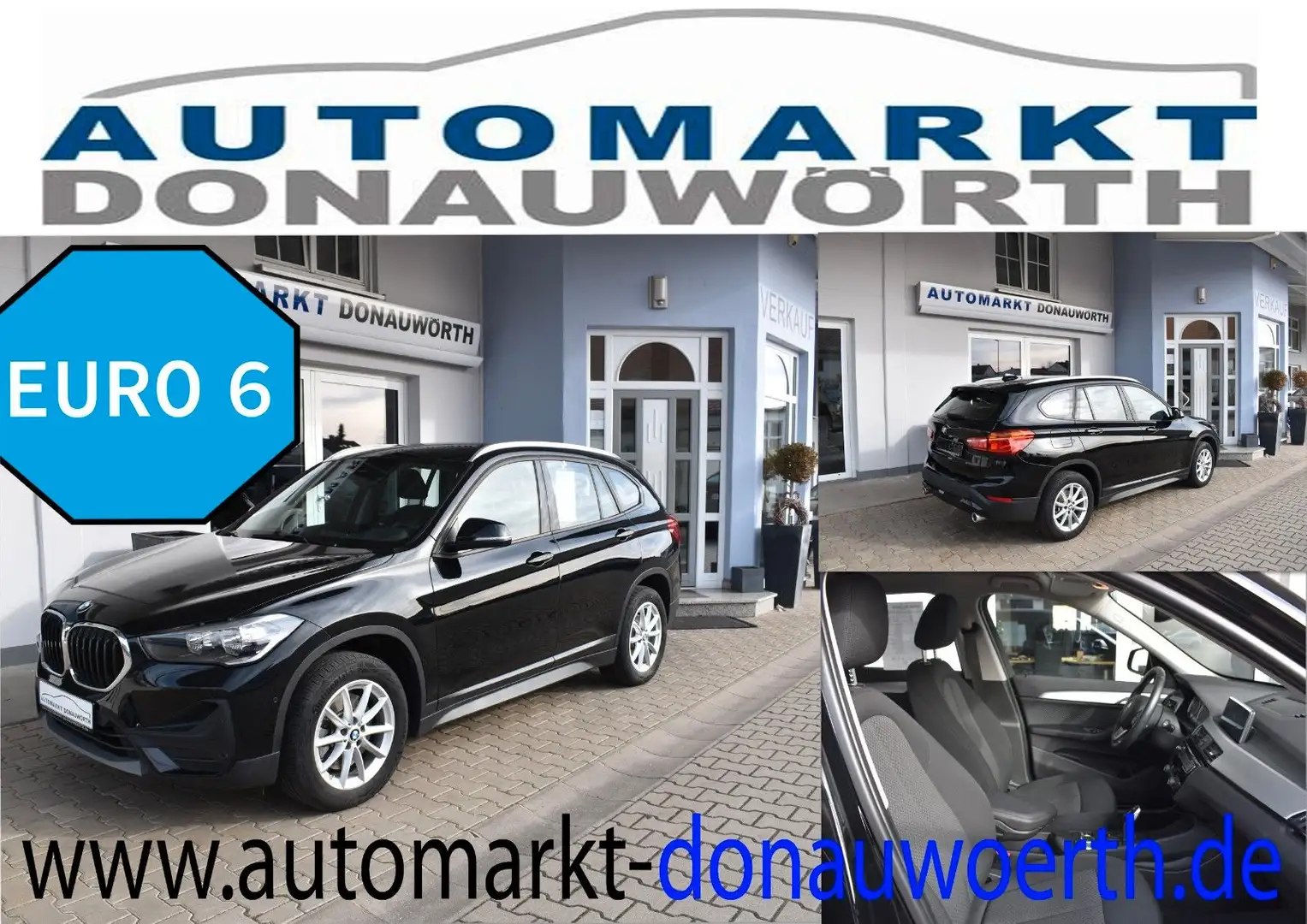 BMW X1 xDrive20d Aut. Advantage Navi AHK Keyless Zwart - 1