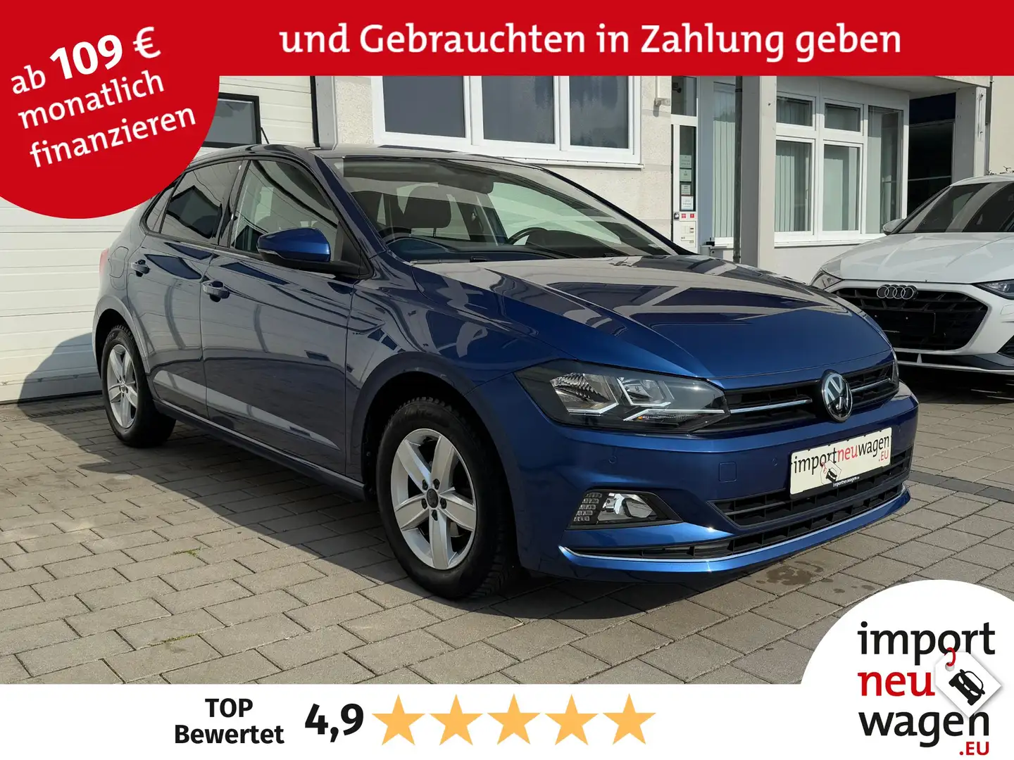 Volkswagen Polo Highline 1.0 TSI Navi+Climatronic+Inspektion neu! Blau - 1