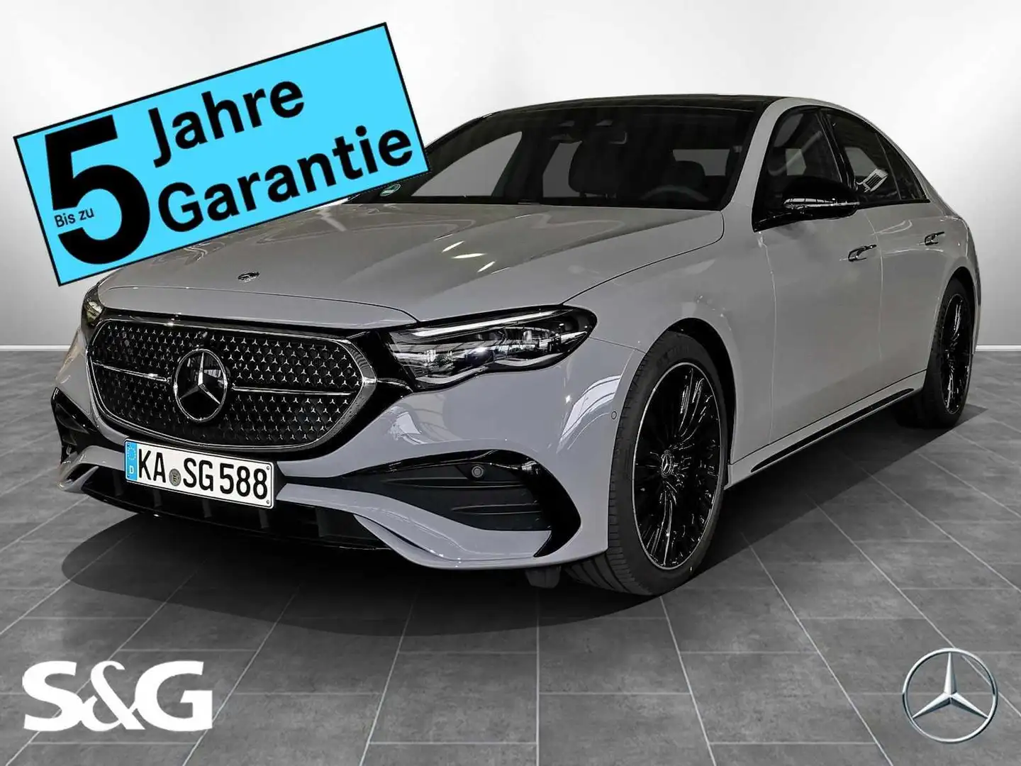 Mercedes-Benz E 450 d 4M AMG Multikontursitze+HUD+Fahrassist Grijs - 1