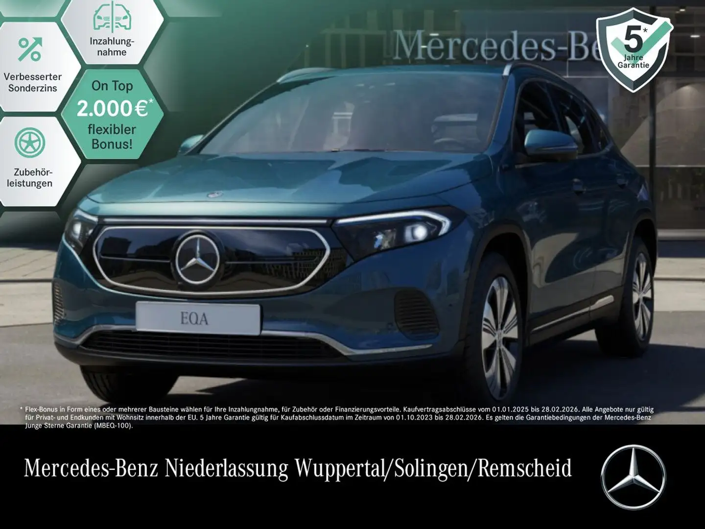 Mercedes-Benz EQA 250 PROG+ADVANCED+360 Blauw - 1