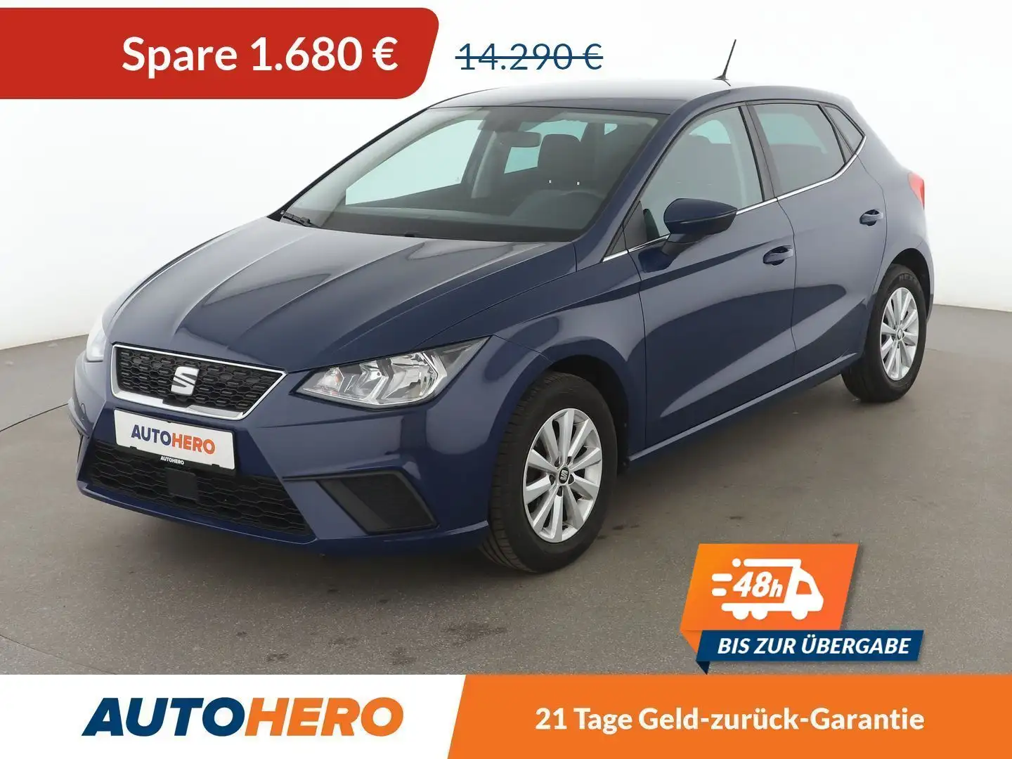 SEAT Ibiza 1.0 TSI Style *NAVI*TEMPO*PDC*SHZ* Blau - 1