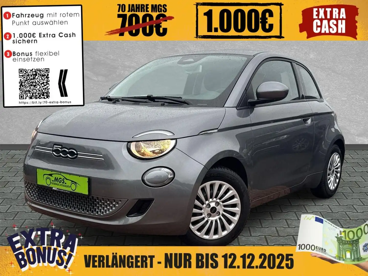 Fiat 500e Action #KLIMA Grau - 1