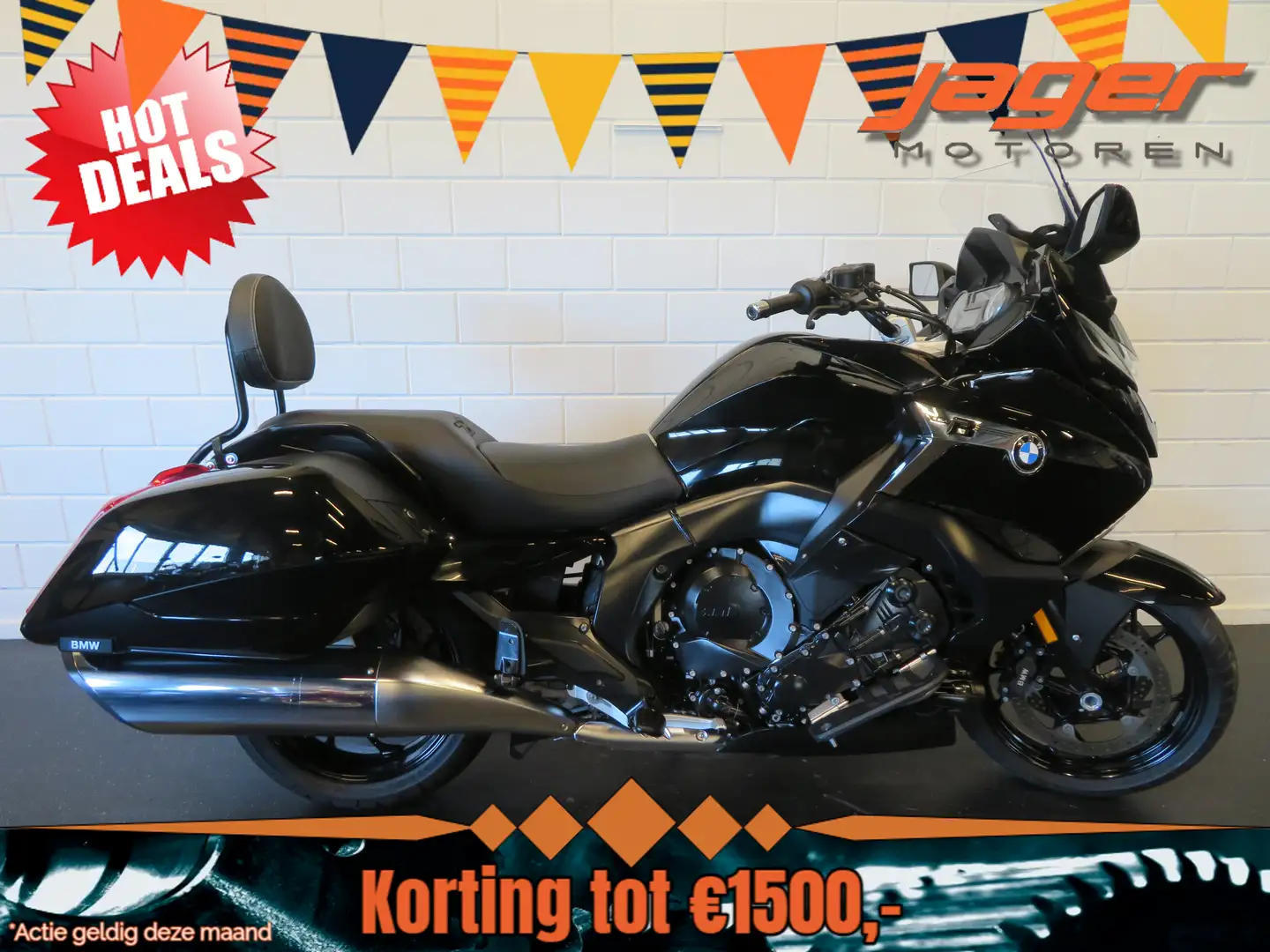 BMW K 1600 B BAGGER 3 PAKKETTEN!! Zwart - 1