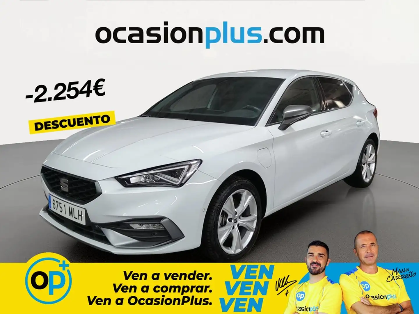 SEAT Leon 1.4 TSI e-Hybrid S&S FR DSG-6 204 Blanco - 1