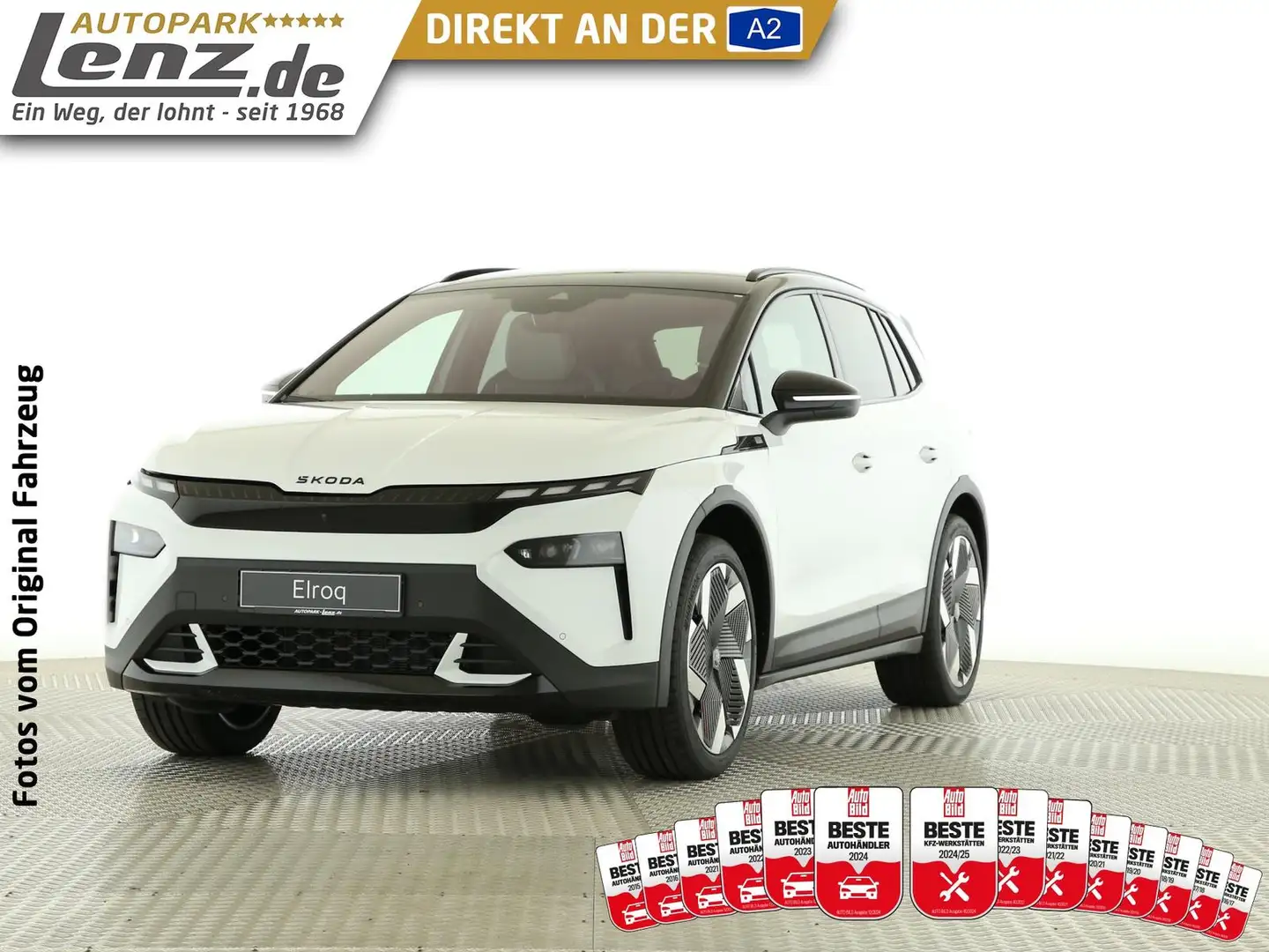 Skoda Elroq First Edition Matrix Navi HUD AHK 360° LHZ Wit - 1