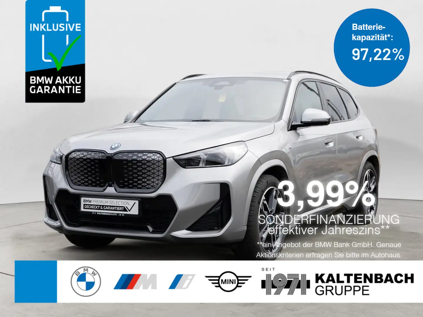 BMW iX1 xDrive30 M-Sport AHK HUD LED NAVI H/K Stříbrná - 1