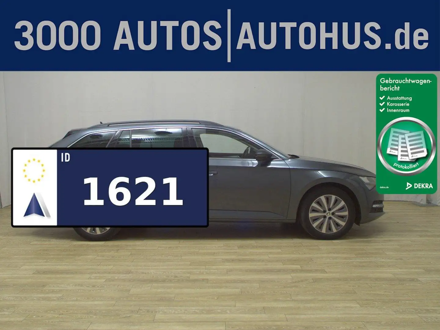 Skoda Superb Kombi 2.0 TDI Ambition Navi LED RFK AHK Grau - 1