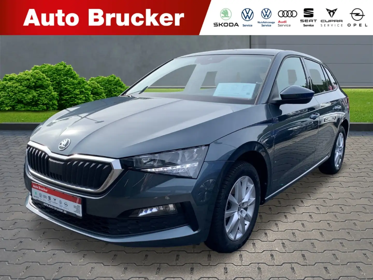 Skoda Scala Clever 1.0 TSI+Anhängerkupplung+Alufelgen+Klimaaut Grau - 1