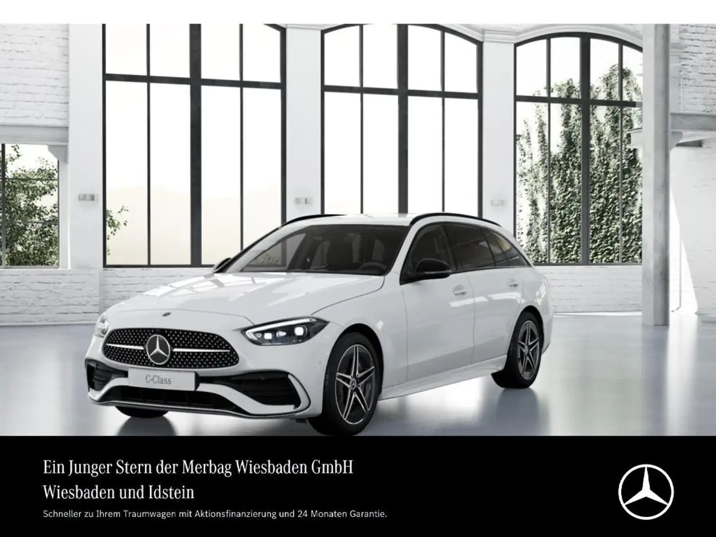 Mercedes-Benz C 300 d T AMG-LINE STH. DISTRONIC NIGHT DIGITAL-LIGHT Blanc - 1