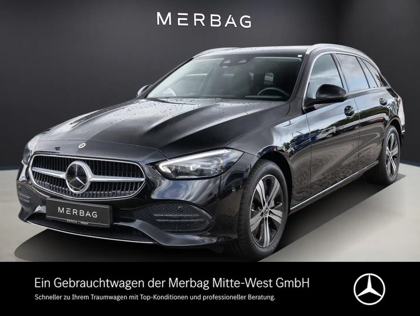 Mercedes-Benz C 300 de T-Modell ACC LM ParkAss. SpurH el.Heck Schwarz - 1