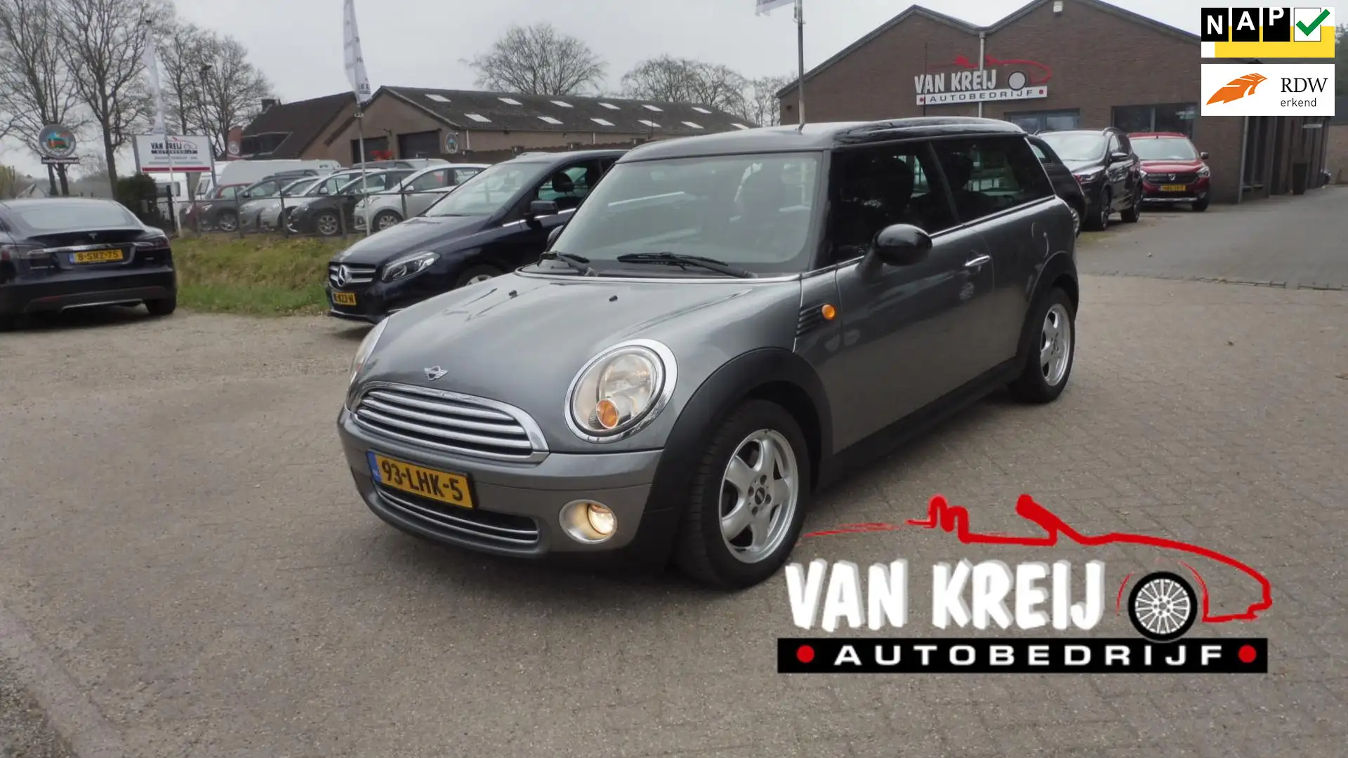 MINI Cooper Clubman Mini 1.6 Business Line, Airco, Cruise, Navi, Lm, N Gris - 1