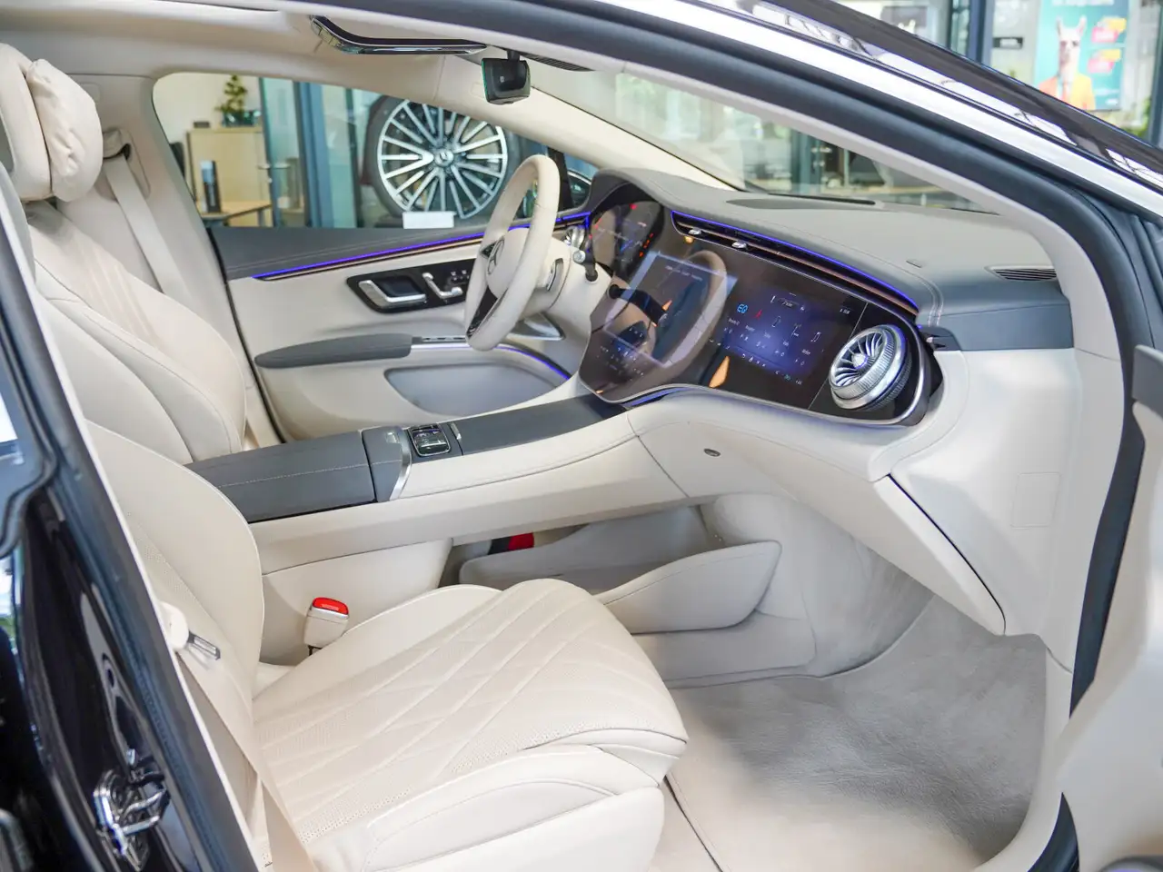 Mercedes-Benz EQS 450+ AMG Line macchiato Hinterachslenk HYPER, миниатюра 10