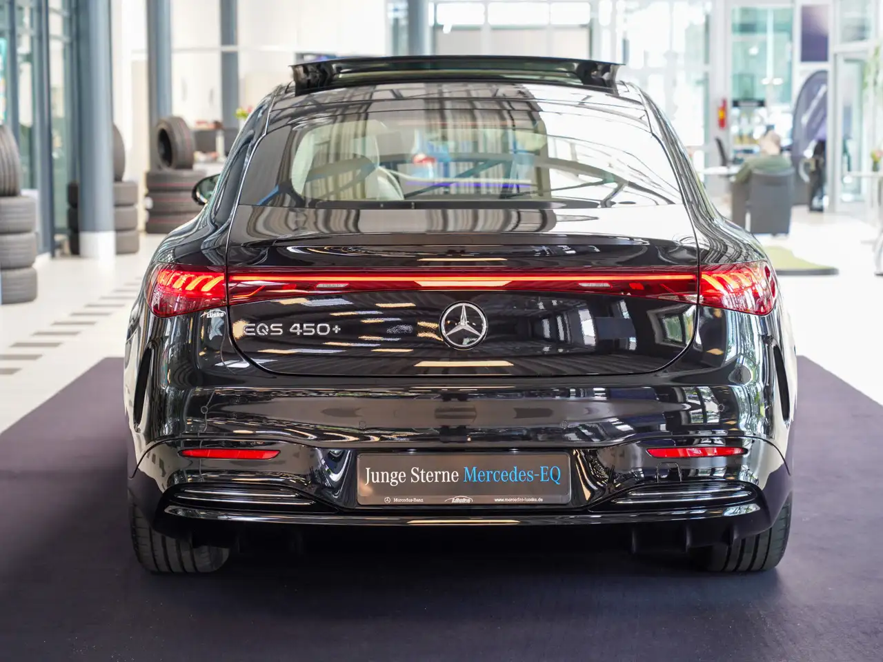 Mercedes-Benz EQS 450+ AMG Line macchiato Hinterachslenk HYPER, миниатюра 4