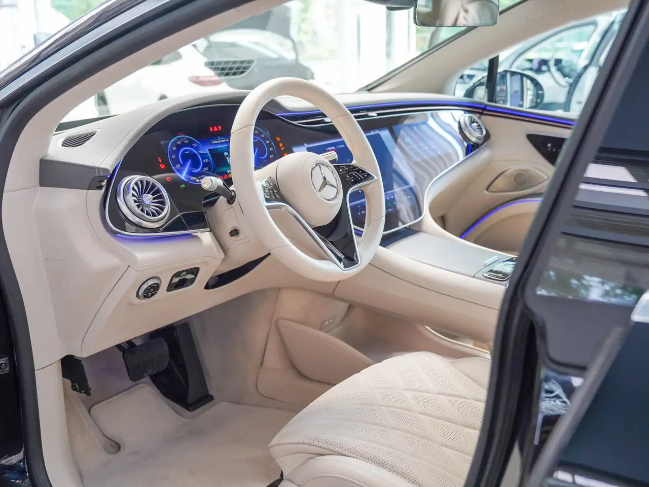 Mercedes-Benz EQS 450+ AMG Line macchiato Hinterachslenk HYPER, миниатюра 19