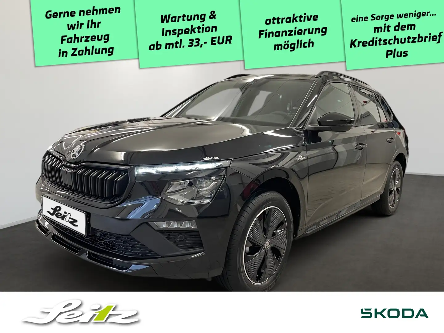 Skoda Kamiq 1.0 TSI Monte Carlo *PANO*APPCON*KAMERA* Schwarz - 1